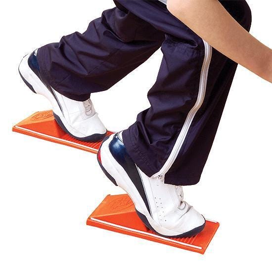 Image for Poly Starting Blocks, 10 x 4-1/2 Inches, Orange, Set of 2 from School Specialty